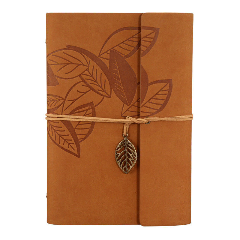 Paper Cover Custom Hardcover PU Leather Perfect Binding Jornals with 80 Inner Sheets