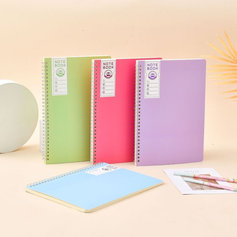 Self-Adhesive A5 Customized Hardcover Spiral Journal Planner Notebook for Customized