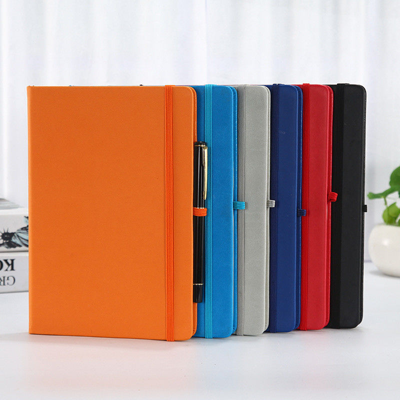 Gift Box Stationary Set With A5 Notebook And Pen In Leather Cover For Business Planning