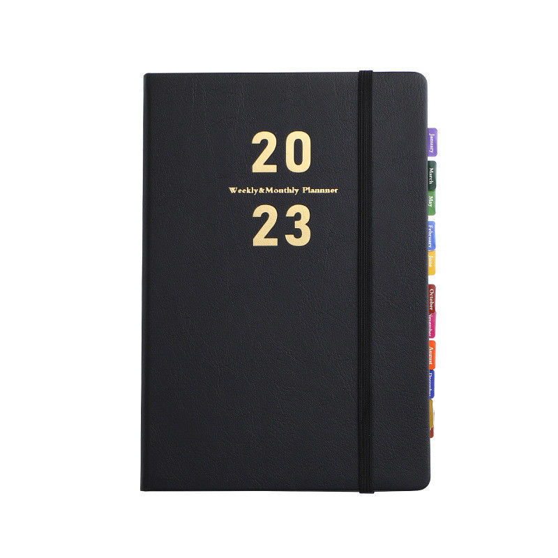 Custom A5 Printed Pu Hardcover Notebook With Elastic Band For Business Customized Logo