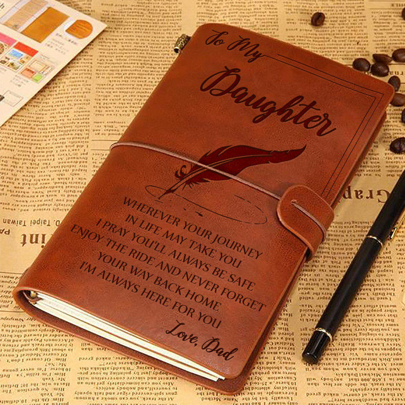 Business Office Gift Promotion PU Leather Writing Travelers Notebook for Travel Diary