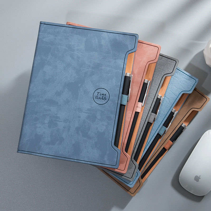 Direct A5 PU Leather Agenda Journal Notebook With Customized Inner Pages And Pen Set