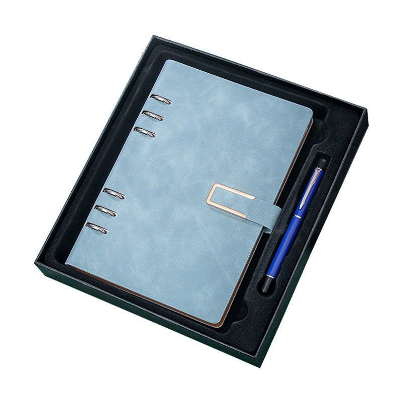 Personal Travel Diary Journal A5 Spiral Notebook with 6 Holes and Pu Leather Cover